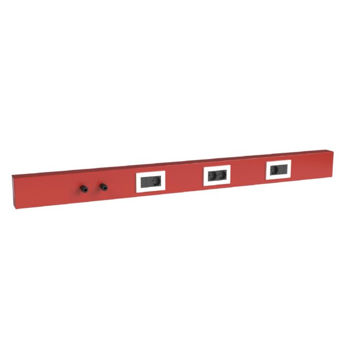 Kraftmeister Expert block with outlet 2 cabinets red