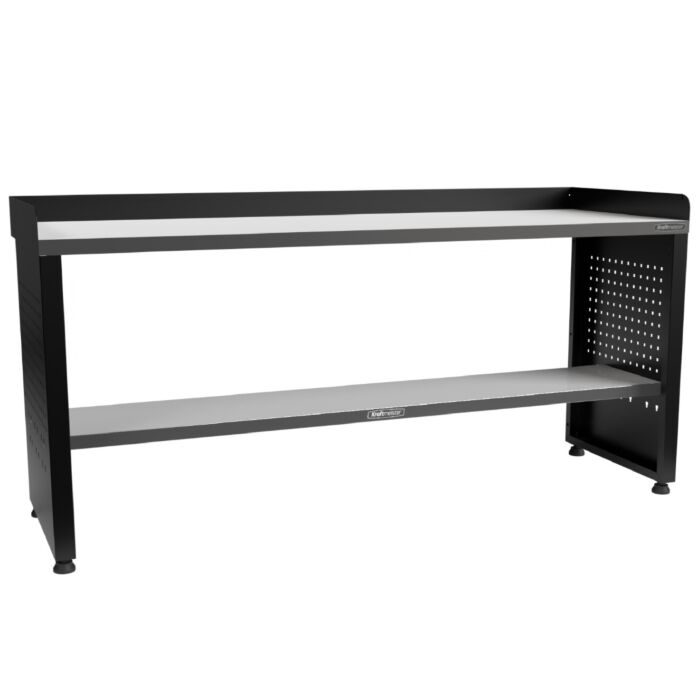 Kraftmeister Pro workbench stainless steel 200 cm black