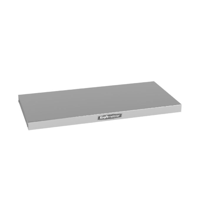 Kraftmeister Pro support shelve stainless steel for workbench 200 cm with 2 cabinets