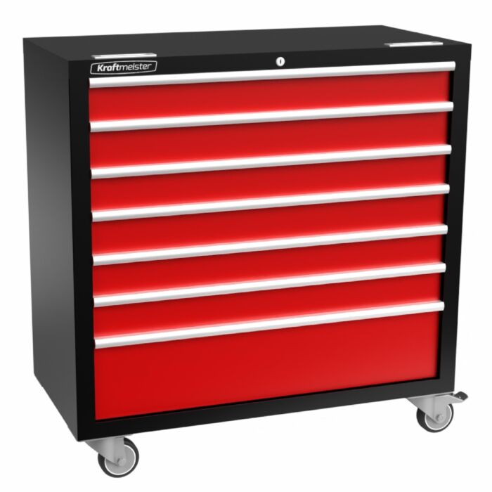 Kraftmeister Tool Trolley XL 7 Drawers Standard Red