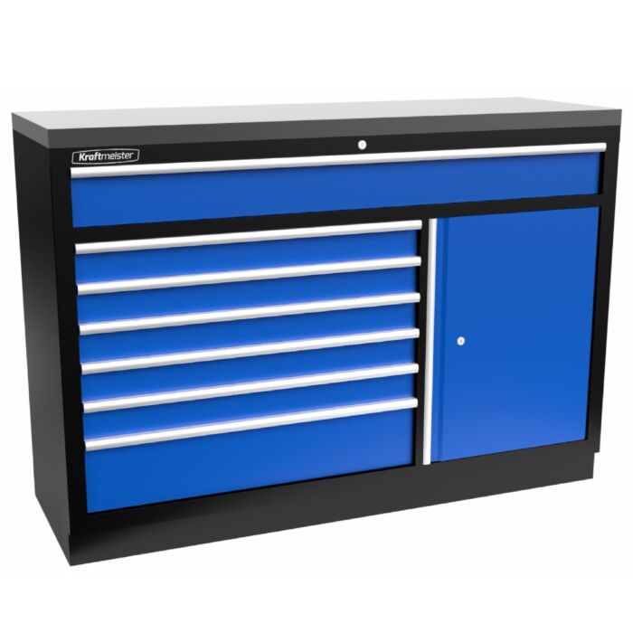 Kraftmeister Standard tool cabinet XL stainless steel blue