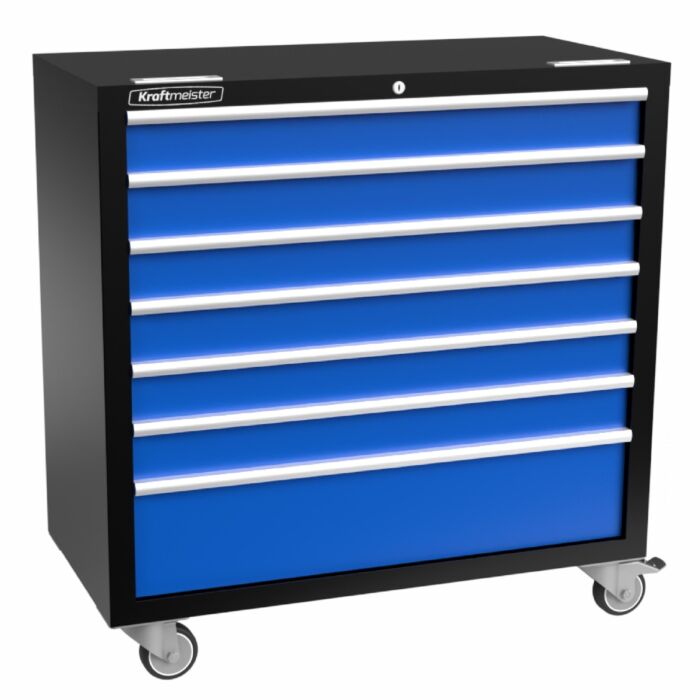 Kraftmeister Standard roller cabinet XL 7 drawers blue