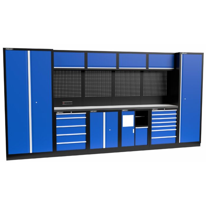 Kraftmeister Standard garage storage system Michigan stainless steel blue