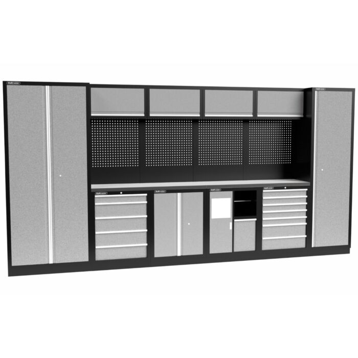 Kraftmeister Standard garage storage system Utah stainless steel grey