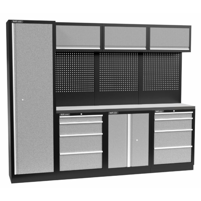 Kraftmeister Standard garage storage system Arizona stainless steel grey