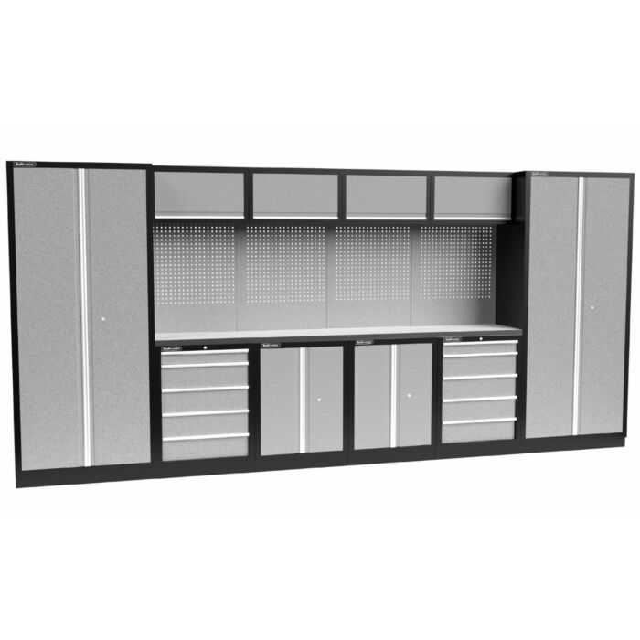 Kraftmeister Standard garage storage system Texas stainless steel grey