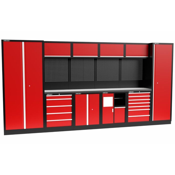 Kraftmeister Standard garage storage system Utah stainless steel red