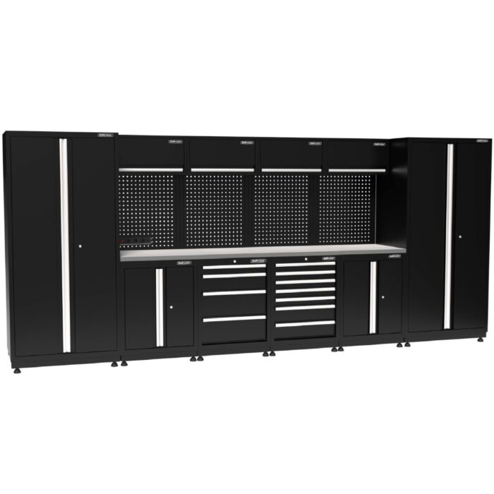 Kraftmeister Pro garage storage system Brisbane stainless steel black