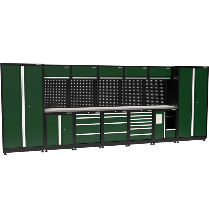 Kraftmeister NextGen Montreal stainless steel workstation Green