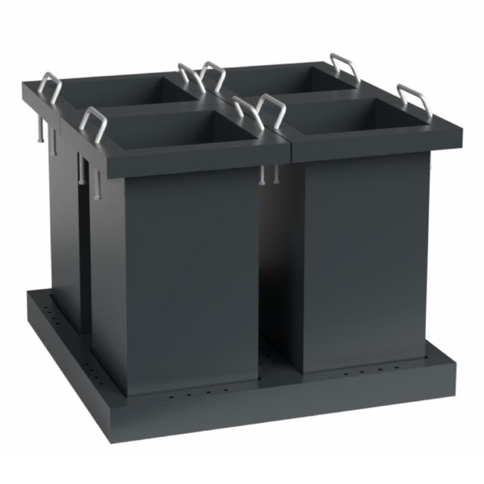 Kraftmeister Expert waste separation bin 4 containers for drawer storage cabinet anthracite