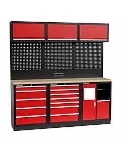 Kraftmeister Standard garage storage system Maryland plywood red