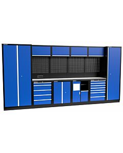 Kraftmeister Standard garage storage system Michigan stainless steel blue