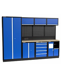 Kraftmeister Standard garage storage system Washington plywood blue