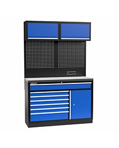 Kraftmeister Standard garage storage system Minnesota stainless steel blue