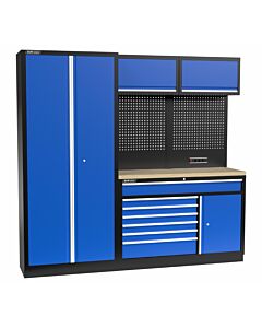 Kraftmeister Standard garage storage system Iowa plywood blue