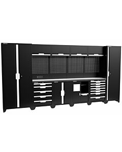 Kraftmeister Standard garage storage system Michigan stainless steel black