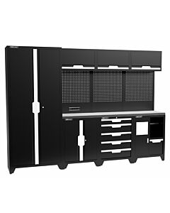 Kraftmeister Standard garage storage system Washington stainless steel black