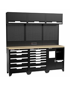 Kraftmeister Standard garage storage system Maryland plywood black