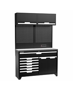 Kraftmeister Standard garage storage system Minnesota stainless steel black