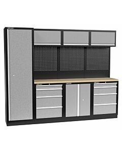 Kraftmeister Standard garage storage system Arizona plywood grey