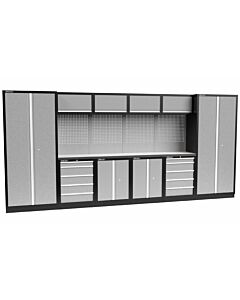 Kraftmeister Standard garage storage system Texas stainless steel grey