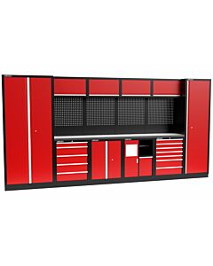 Kraftmeister Standard garage storage system Utah stainless steel red