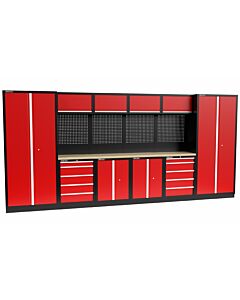 Kraftmeister Standard garage storage system Texas plywood red