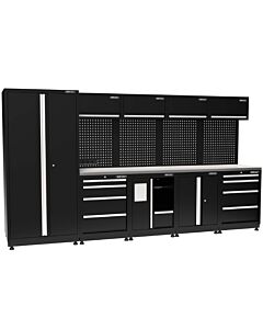 Kraftmeister Pro garage storage system Canberra stainless steel black