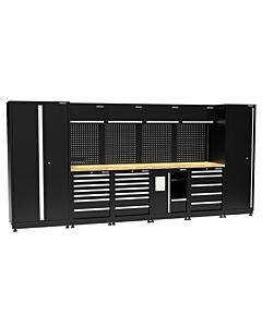 Kraftmeister Pro garage storage system Newcastle oak black