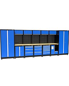 Kraftmeister Premium garage storage system Montreal oak blue