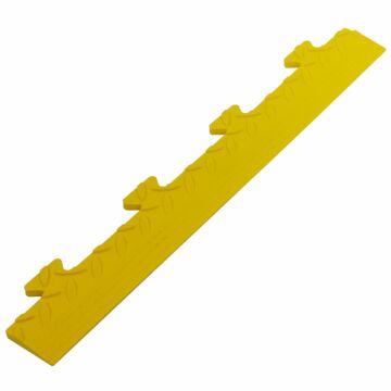 George Tools garage floor tile edge piece male diamond yellow