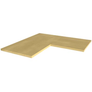 Kraftmeister Expert beech worktop for corner unit