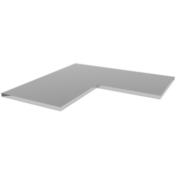 Kraftmeister Expert stainless steel worktop for corner unit