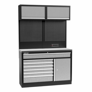 Kraftmeister Standard garage storage system Minnesota stainless steel grey