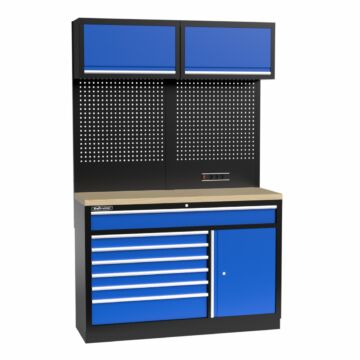 Kraftmeister Standard garage storage system Minnesota plywood blue