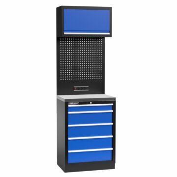 Kraftmeister Standard garage storage system Vermont stainless steel blue