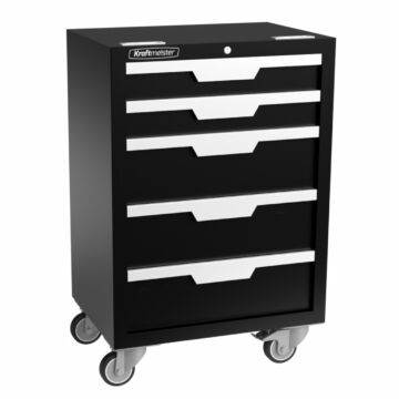 Kraftmeister Standard roller cabinet 5 drawers black