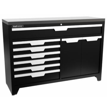 Kraftmeister Standard tool cabinet XL stainless steel black