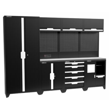 Kraftmeister Standard garage storage system Washington stainless steel black