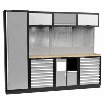 Kraftmeister Standard garage storage system Pennsylvania plywood grey