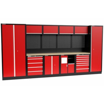 Kraftmeister Standard garage storage system Utah plywood red