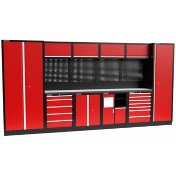 Kraftmeister Standard garage storage system Utah stainless steel red