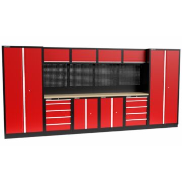 Kraftmeister Standard garage storage system Texas plywood red