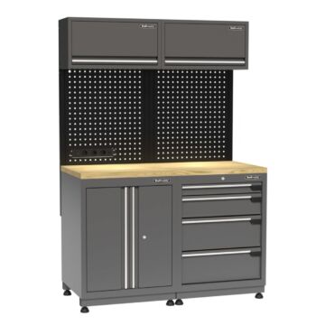 Kraftmeister Premium garage storage system Victoria oak grey