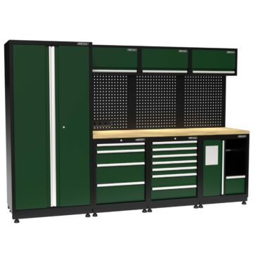 Kraftmeister modular garage system Halifax Nextgen Green