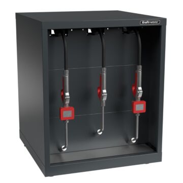 Kraftmeister Expert cabinet with 3 reels for liquids anthracite