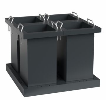 Kraftmeister Expert waste separation bin 4 containers for drawer storage cabinet anthracite