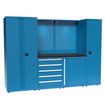 Kraftmeister Expert garage storage system M hybrid blue