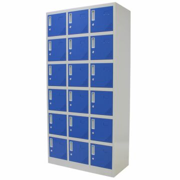 Kraftmeister locker 18 doors blue